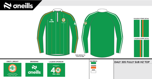 Republic of Ireland Supporters Club Daly Printed Half Zip (Kids)