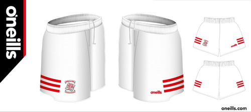 Bellanaleck GAC Mourne Printed Shorts White (Adults)