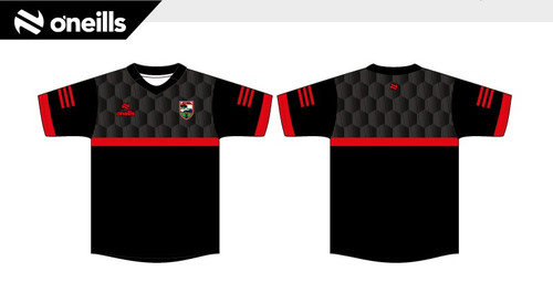 Aghaderg Ballyvarley Black/Red Training Jersey (Adults)