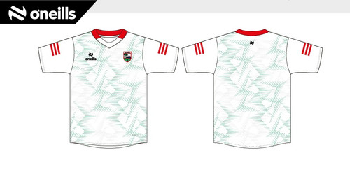 Aghaderg Ballyvarley White/Mint Training Jersey (Adults)