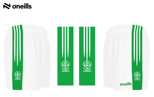 St. Colmcilles Grange White Mourne Panel Shorts (Adults)
