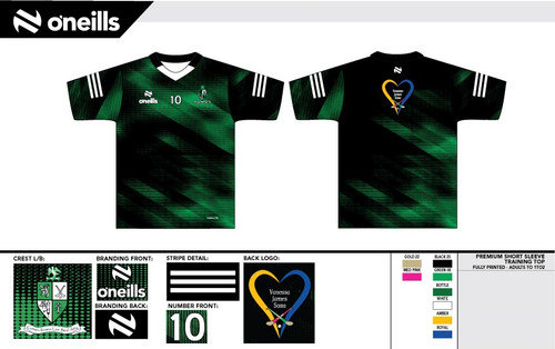 Lisbellaw Hurling Club Team Short Sleeve Training Top (Adults)