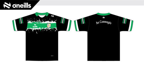 Erin's Own GAC Cargin Team Short Sleeve Training Top Black (Kids)