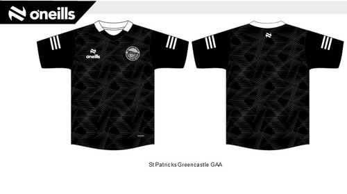 St. Patricks Greencastle Team Short Sleeve Training Top Black (Adults)