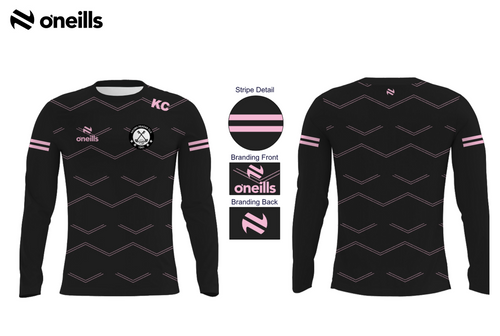 St Peters GAC Black/Pink Force Warmup Top (Kids)