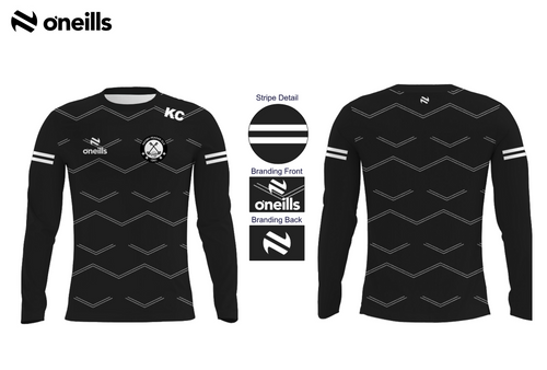St Peters GAC Black/White Force Warmup Top (Adults)