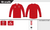 Leigh East ARLFC Team Long Sleeve Top Red (Adults)