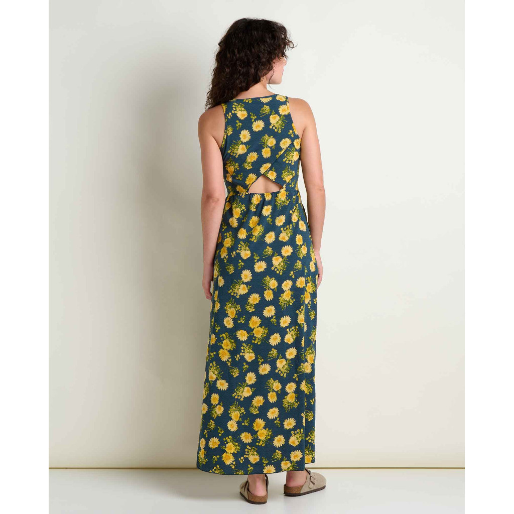 yellow flowy maxi dress Draped chiffon maxi dress 44 (FR) / Yellow