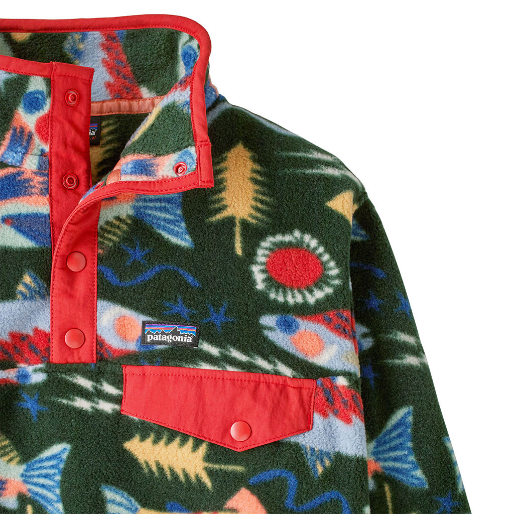 patagonia Synchilla ハイビスカス キッズ Kids' Lightweight Synchilla Snap-T Fleece Pullover - Gearhead