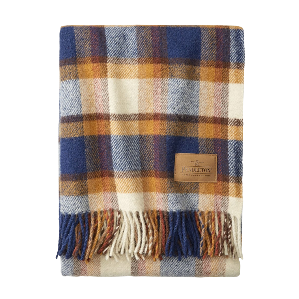 Pendleton Motor Robe Throw with Leather Carrier