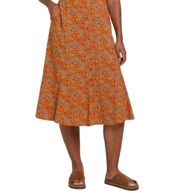Burnt Ochre Floral Print