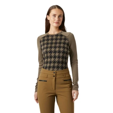 Sepia Houndstooth AOP