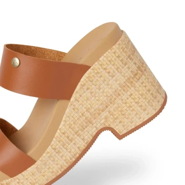 Black/Raffia,Leather Brown