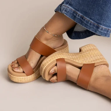Black/Raffia,Leather Brown