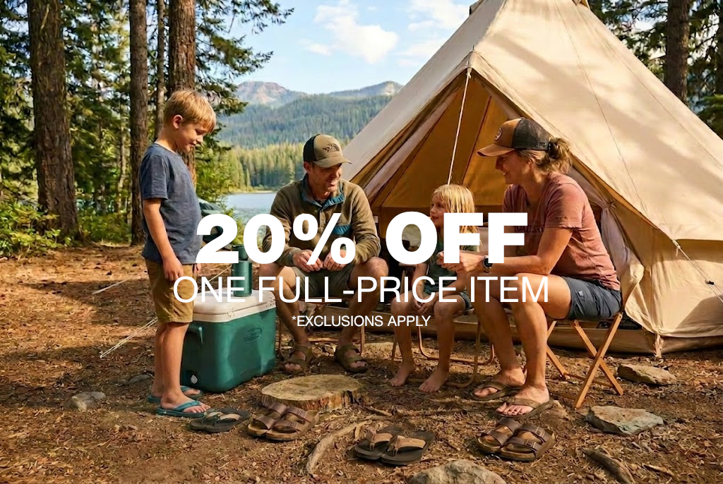 20% OFF ONE FULL-PRICE ITEM. Exclusions Apply.
