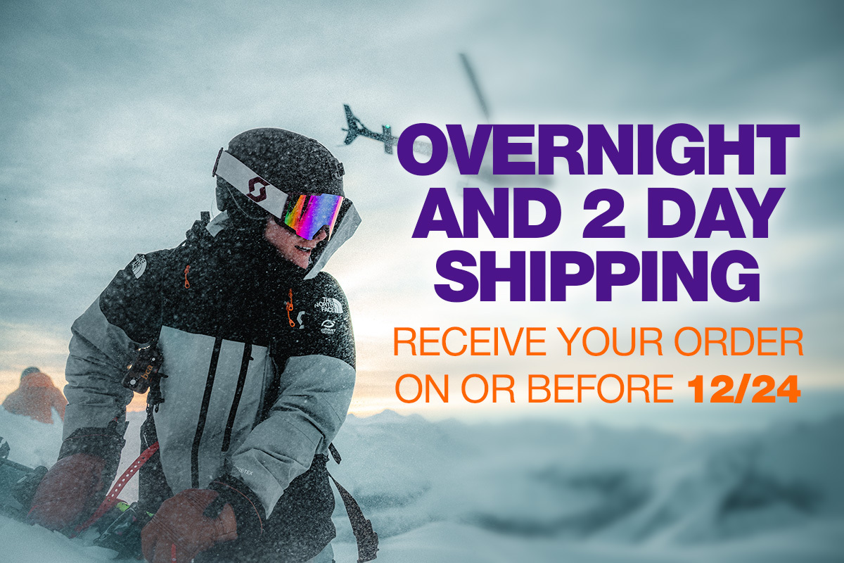 Overnight and 2 Day shipping Receive your order on or before 12/24