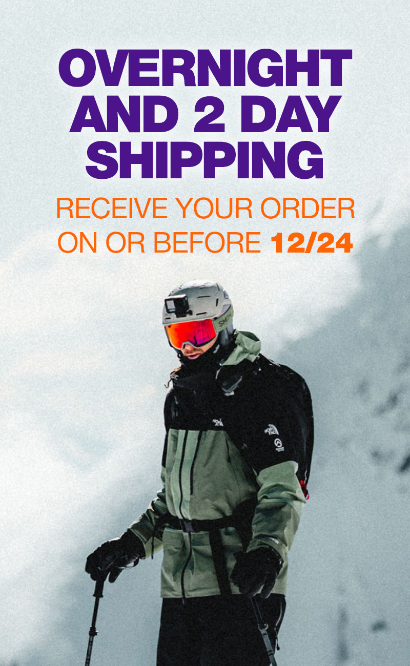 Overnight and 2 Day shipping Receive your order on or before 12/24