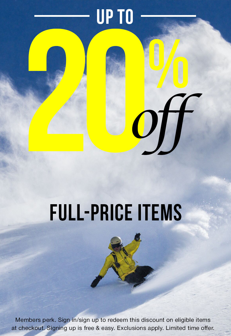 20% OFF ONE FULL-PRICE ITEM Premier and New Members can log in to see the discount on eligible items at checkout. Canada Goose and other exclusions apply. Limited time offer. - Sign In