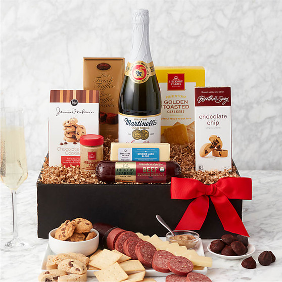 Sparking Cider & Snacks Gift Box