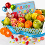 Happy Birthday Fruit & Treats Basket