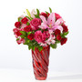 In Love Bouquet with Luxe Swirl Vase