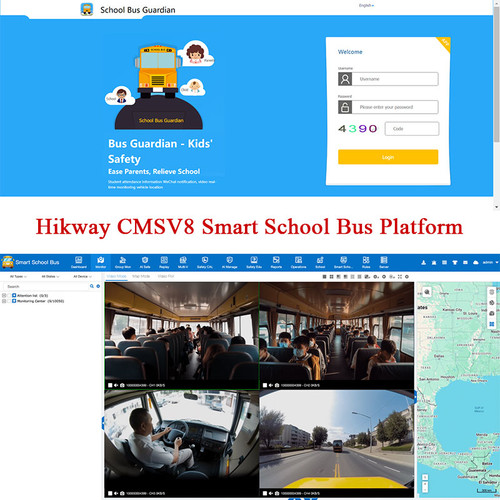 Hikway CMSV8 smart school bus platform