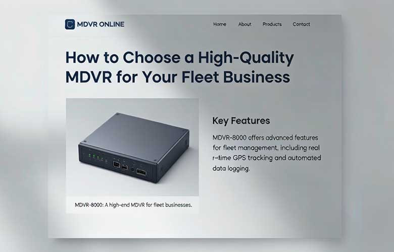 How to Choose a High-Quality MDVR for Your Fleet Business