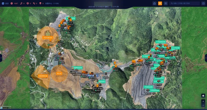 Smart mining system: watch every move of mechanical equipment in the project department in Hunan Province