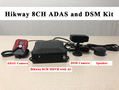 Hikway 8ch AI Mobile DVR System with ADAS and DSM