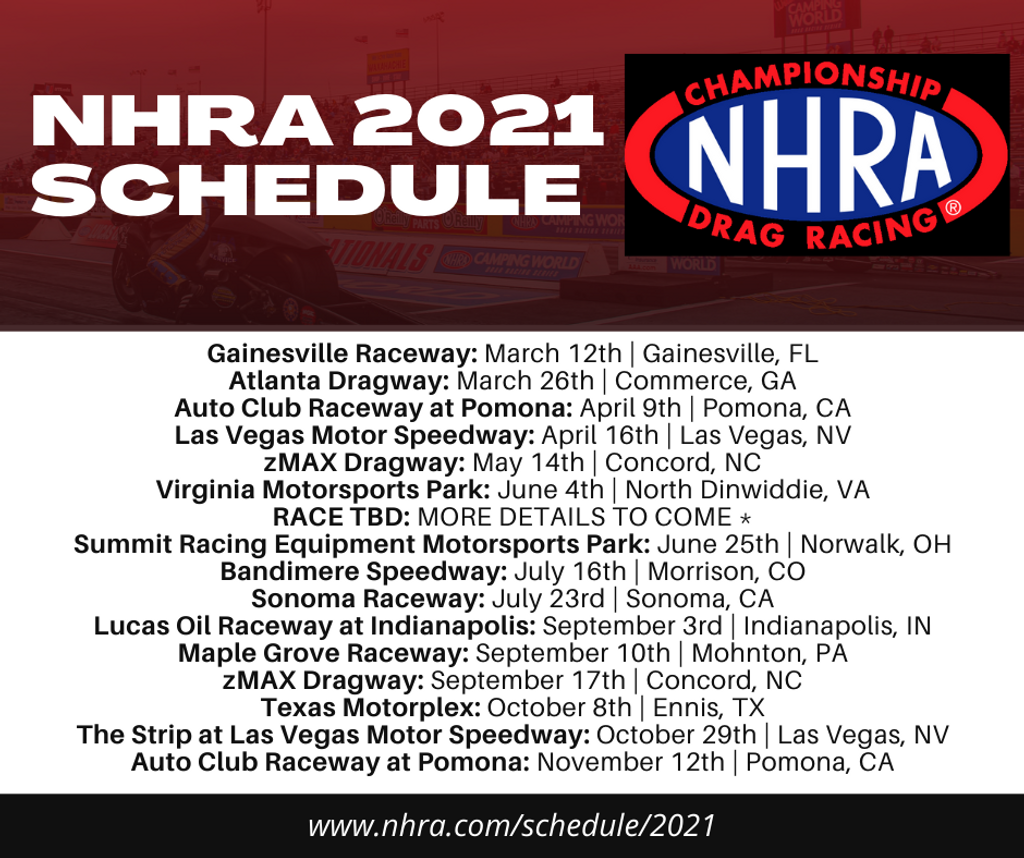 2021 nhra drag racing tv schedule