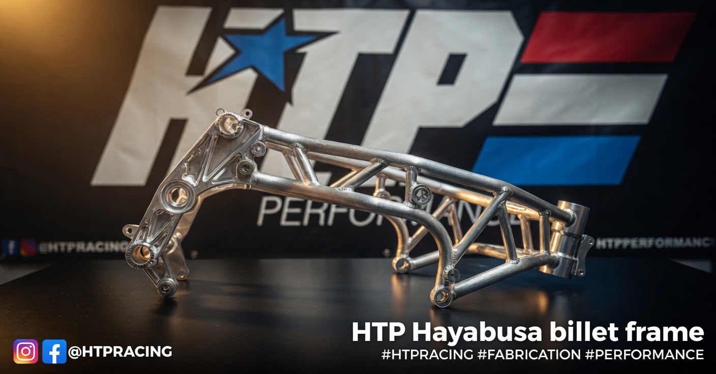 HTP Hayabusa billet frame, in-house fabrication