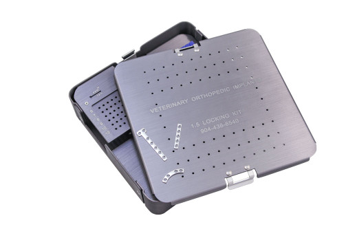 Instrument Tray for 1.5mm Screws, Plates, and Instruments - 162mm x 159mm x 40mm, Stainless Steel