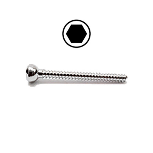 2.0mm Cortical Screw, Self-tap, Hex, Stainless-6mm
