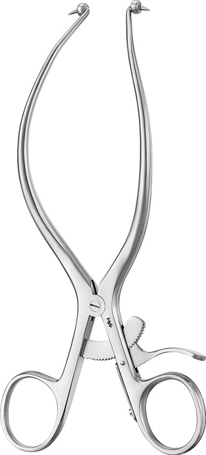 Aesculap Gelpi Perineal Retractor Ball/Sharp Prongs 180mm, 7.125none