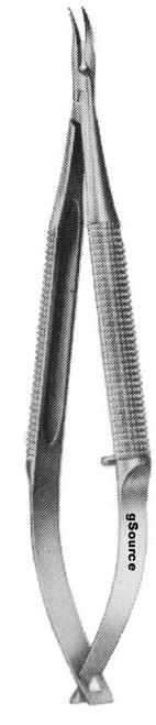 gSource Barraquer Needle Holder 5.5none Curved w/ Lock