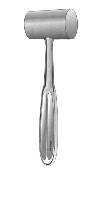 gSource Kirk Mallet 8none, 1lb 6oz [624g] Head, Stainless Steel 38mm Dia, Stainless Steel Handle