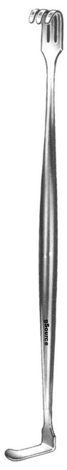 gSource Mathieu Retractor 6.25none 3 Prongs Sharp