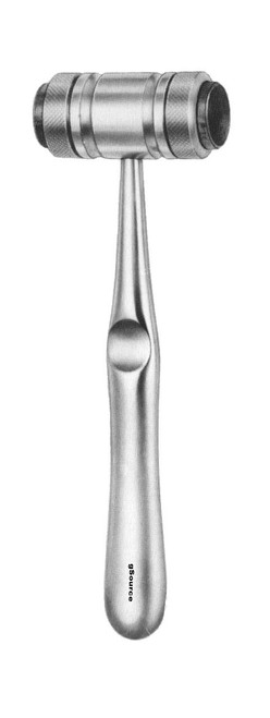 gSource Mead Mallet 7.5none, 11oz [311g] Head, Stainless Steel w/ Nylon Caps, 20mm Dia, Stainless S...