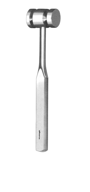 gSource Orthopedic Mallet 11none, 2lb 2oz [964g], Head Stainless Steel 35mm Dia, Stainless Steel Ha...