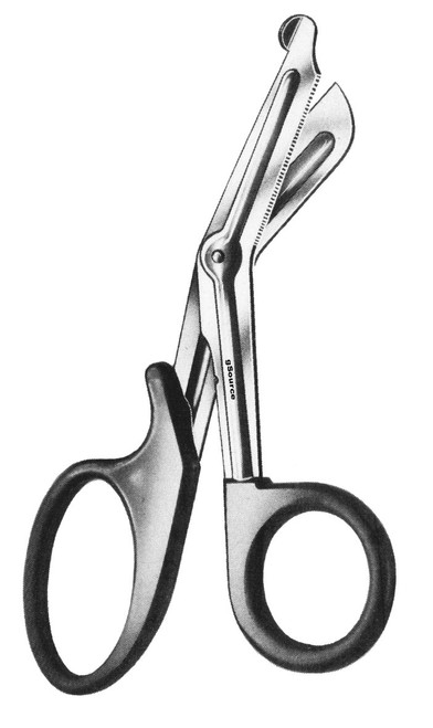 gSource Utility Scissors 5.5none Black Plastic Handle