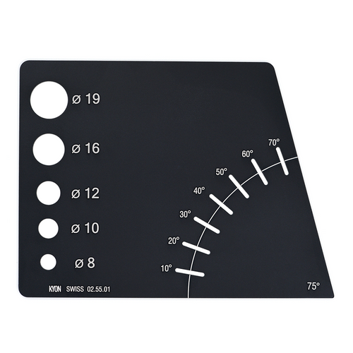 KYON Antiversion TemPlate / 15 degree Aluminium with Hard Metal Coating