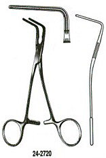 Integra-Miltex Debakey Multipurpose Pediatric Clamp, 5.75none (145mm), Angled