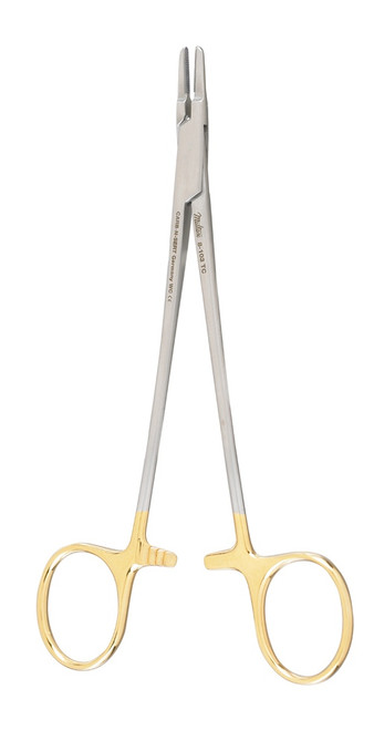 Integra-Miltex RYDER Needle Holder, 5.875none (149mm), Serrated Jaws, 4000 Teeth PSI, Tungsten Carbide
