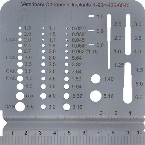 Pin and Drill Bit Gauge