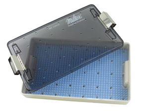 Miltex Tray with Lid and Silicone Mat, 7in x 11in (177,8mm X 279,4mm), Single layer