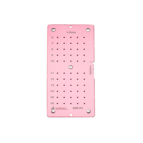 2.7mm T Plate, 6 Round Holes, 39mm Long