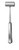 gSource Partsch Mallet 7none, 6oz [170], Head Stainless Steel 22mm Dia, Stainless Steel Handle