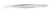 Integra-Miltex Eye Dressing Forceps, 4none (101mm), Delicate Pattern, Straight, 0.55mm Wide Serrate...