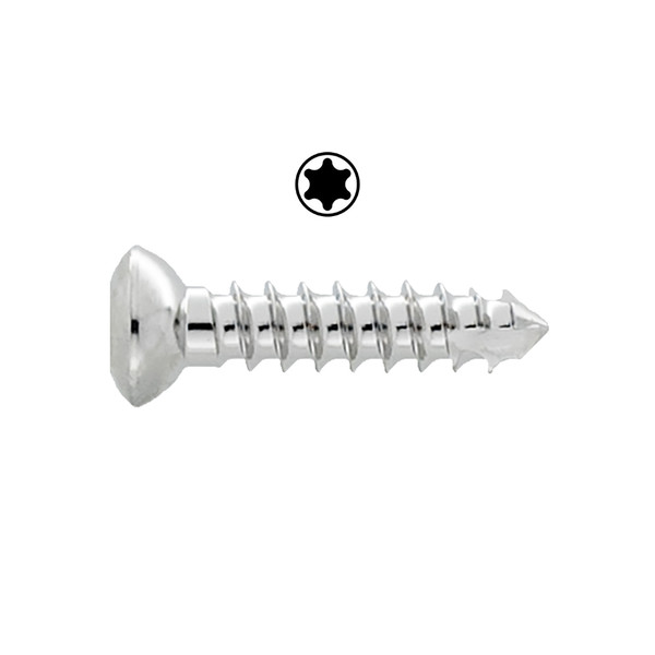 3.5mm Cortical Screw, Self-tap, T15 Star, Stainless-10mm