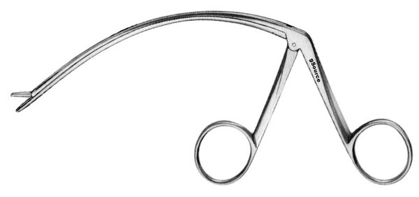 gSource Carroll Tendon Pulling Forceps 4.5none Curved